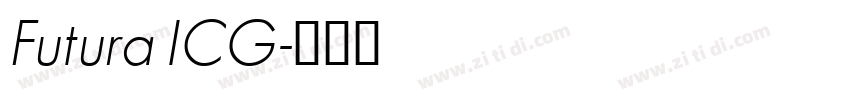 Futura ICG字体转换